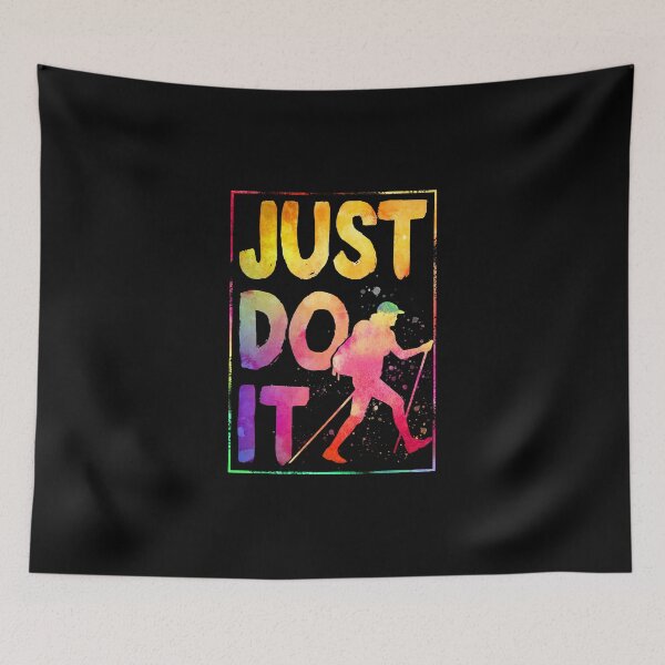 Item preview, just do it watercolor Hiking designed and sold by JoycePruit.