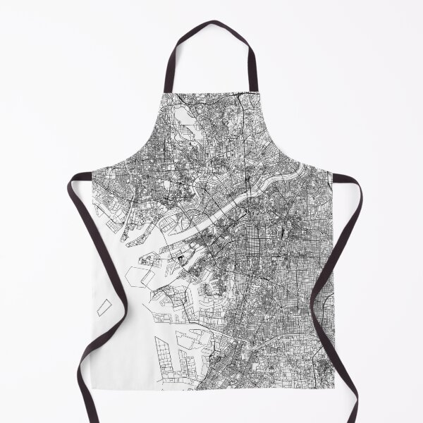 Item preview, Osaka White Map designed and sold by multiplicitymap.