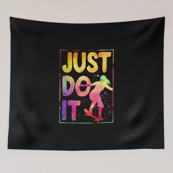 Item preview, just do it watercolor Skateboarding designed and sold by JoycePruit.