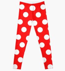 Polka over Red (large dots) Leggings