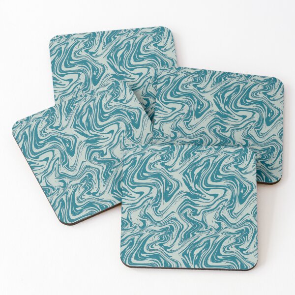 Item preview, Glacous Blue Liquid Marble Seamless Pattern designed and sold by protegra.