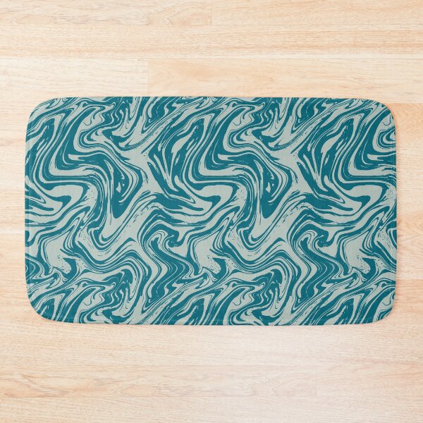 Item preview, Glacous Blue Liquid Marble Seamless Pattern designed and sold by protegra.