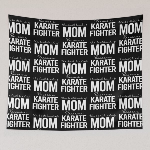 Item preview, The best kind of mom raises a karate fighter - white designed and sold by EmilyFun.