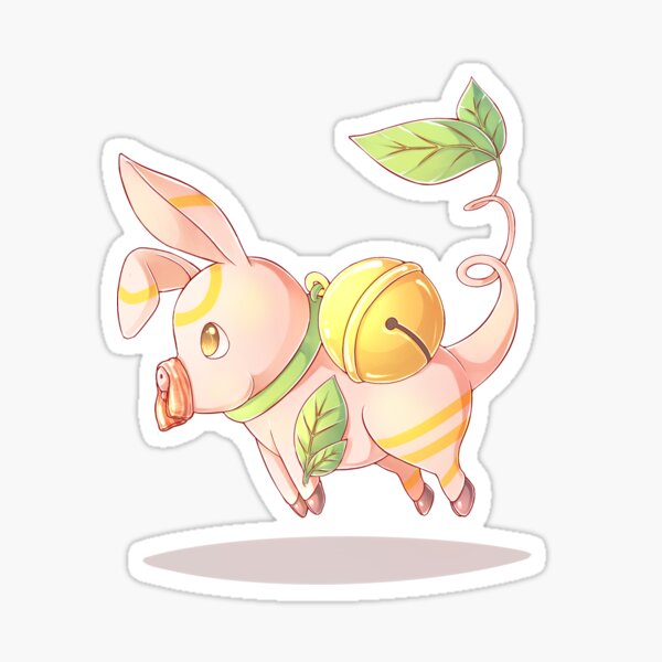 Floating Pig Side View - MeatPossible Sticker