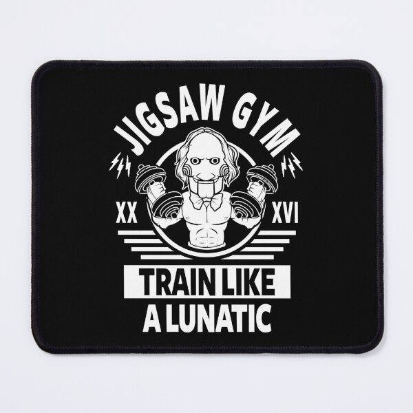 Item preview, Jigsaw Gym Train Like A Lunatic Poster designed and sold by NellieSteven7.