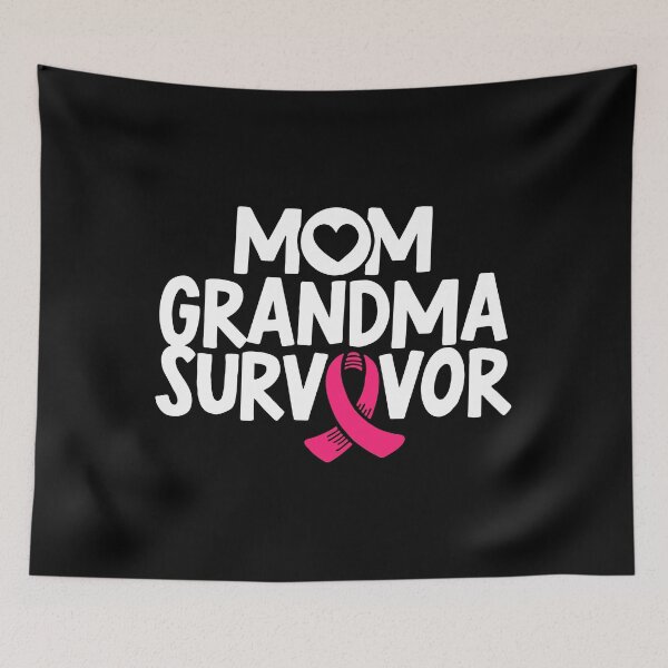 Item preview, Mom Grandma Survivor Breast Cancer Awareness Pink Ribbon designed and sold by BoriJanis.