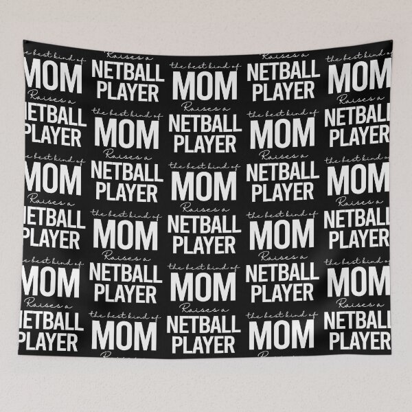 Item preview, The best kind of mom raises a netball player - white designed and sold by EmilyFun.