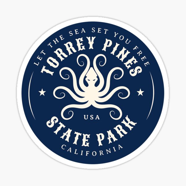 Cali Beaches Torrey Pines State Park California Sticker