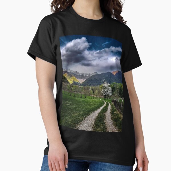 slovenian landscape with stormy clouds Classic T-Shirt