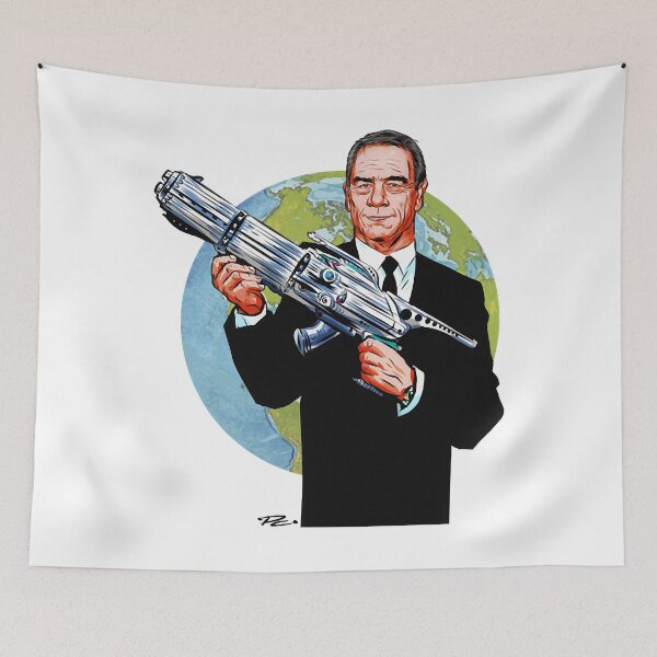 Item preview, Tommy Lee Jones - An illustration by Paul Cemmick designed and sold by MrateKarik.