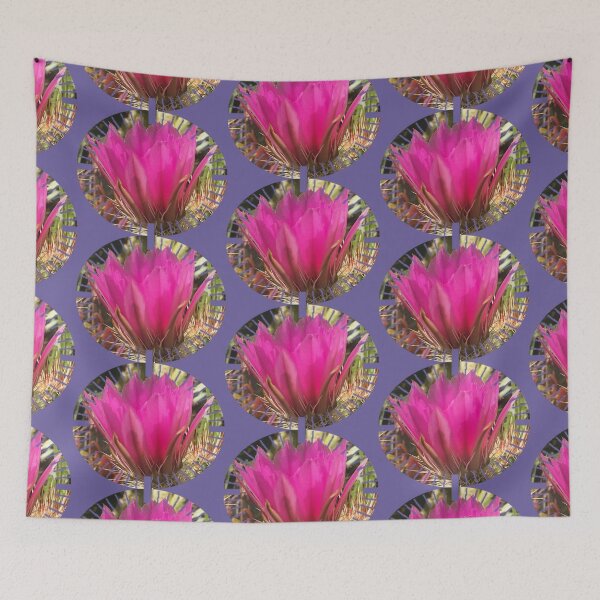 Item preview, Prickly cactus flower Fuchsia Hot - Pink color by Iritof designed and sold by iritof.