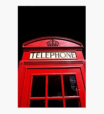 Red London Telephone Box Photographic Print