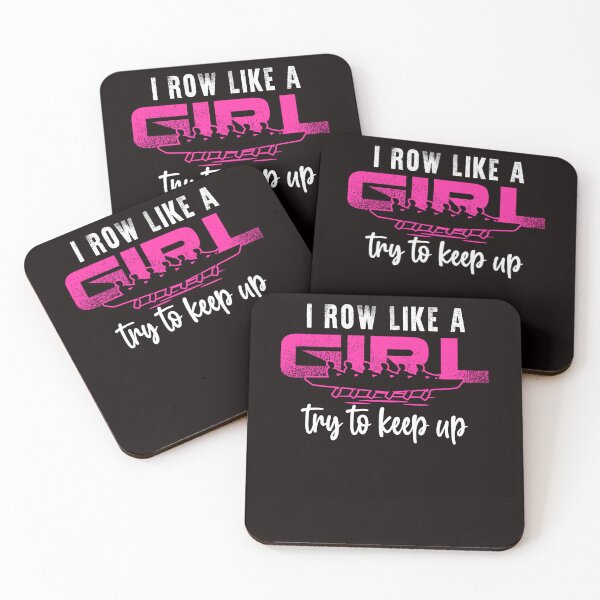 Item preview, Row Like Girl Rowing Boat Crew Paddling Rowboat Kayaking designed and sold by TomGiantDesigns.