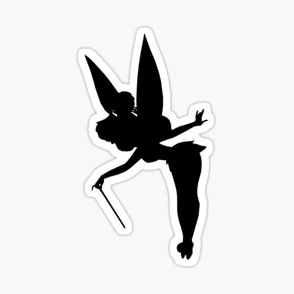 Black Tinker Silhouette Sticker