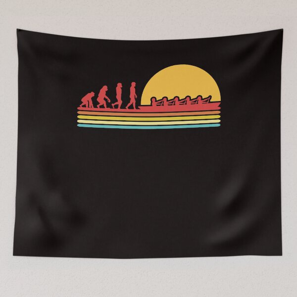 Item preview, Retro Rowing Evolution Rowboat Paddling Canoeing Kayaking designed and sold by TomGiantDesigns.