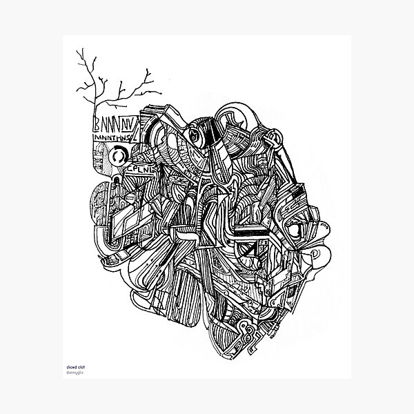 sliced clot Photographic Print