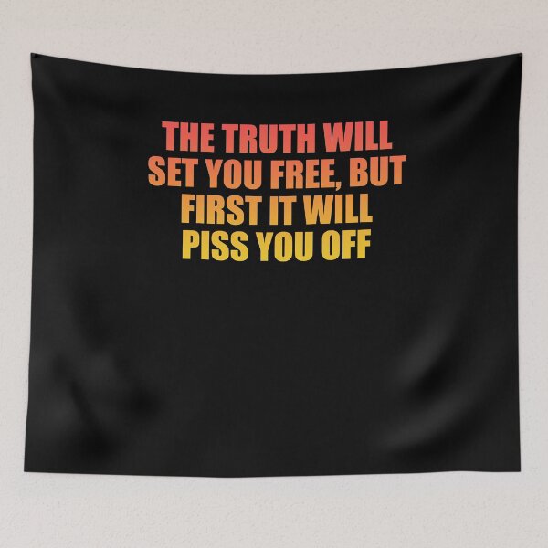 Item preview, Vintage Photograp The Truth Will Set You Free But First It Will Piss You Offretro Wave designed and sold by Keiramorar.