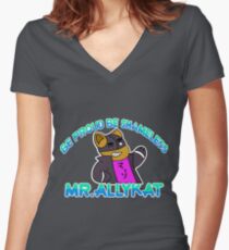 shameless Women's Fitted V-Neck T-Shirt