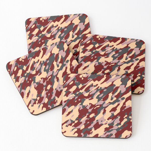 Item preview, Maroon Wheat Camouflage  designed and sold by Tshirtstory.