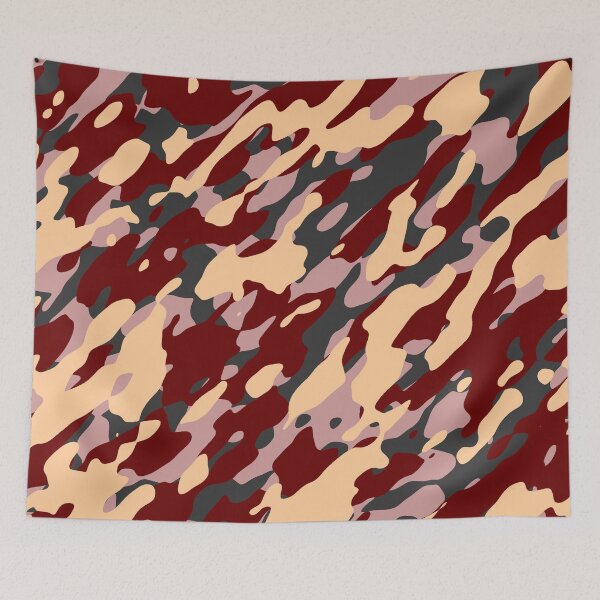 Item preview, Maroon Wheat Camouflage  designed and sold by Tshirtstory.