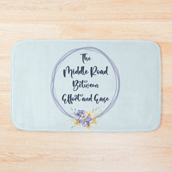 Item preview, The Middle Road Between Effort and Ease Yoga Saying designed and sold by MindfulMeta.