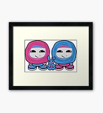 Aliyah & Laylah O'BABYBOT Toy Robots (and Pocket) Framed Art Print