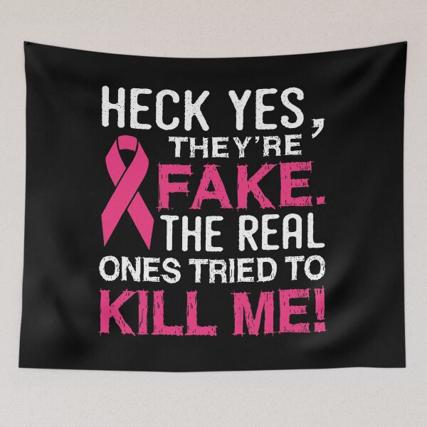 Item preview, Yes They're Fake - The Real Ones Tried to Kill Me Shirt designed and sold by BoriJanis.