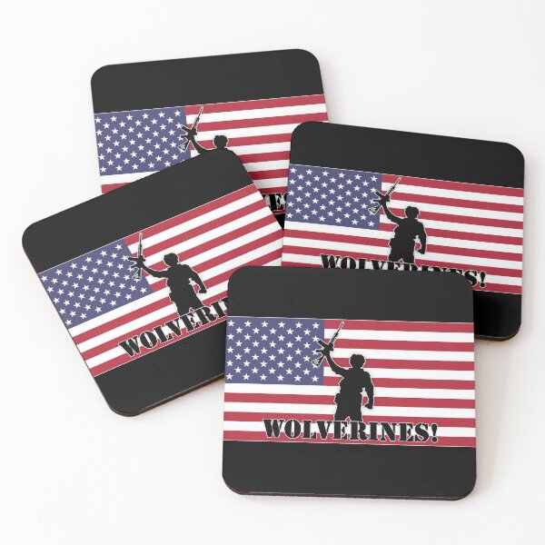 Item preview, Wolverines! USA Flag designed and sold by Hellraiser Designs.