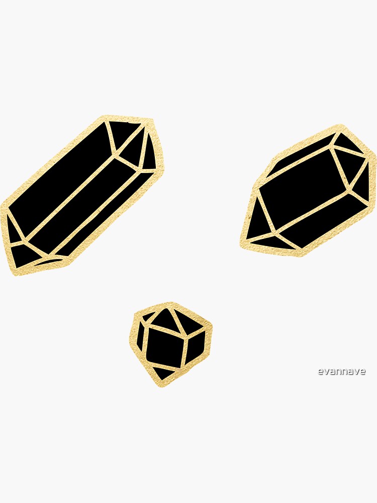 Gold and Black Gemstone Pattern by evannave