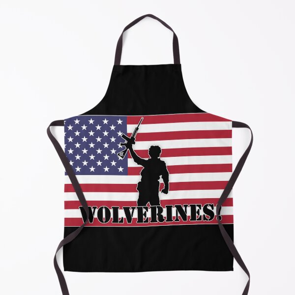 Item preview, Wolverines! USA Flag designed and sold by Hellraiser Designs.