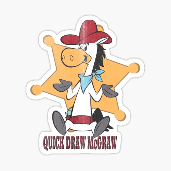 "Quick Draw Mcgraw quick vintage draw" Sticker by vaberniadala