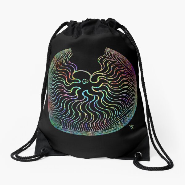 Mandelbrot Octopus Drawstring Bag