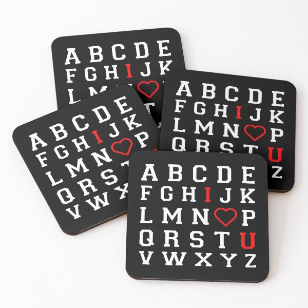 Item preview, I Love You Alphabet designed and sold by MakeItTrend.