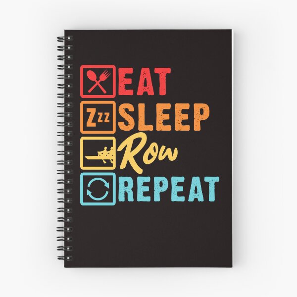 Item preview, Eat Sleep Row Rowing Paddling Rowboat Canoeing Kayaking Oars designed and sold by TomGiantDesigns.