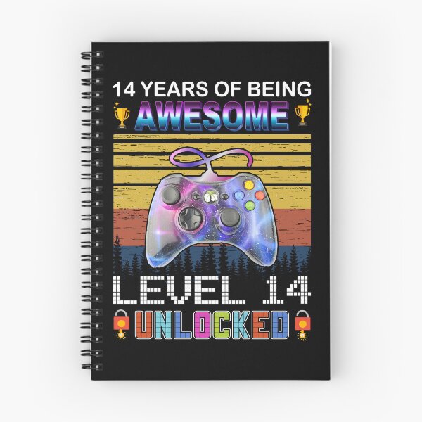 Item preview, 14 Years Of Being Awesome Level 14 Unlocked Gamer designed and sold by PansyBoyd.