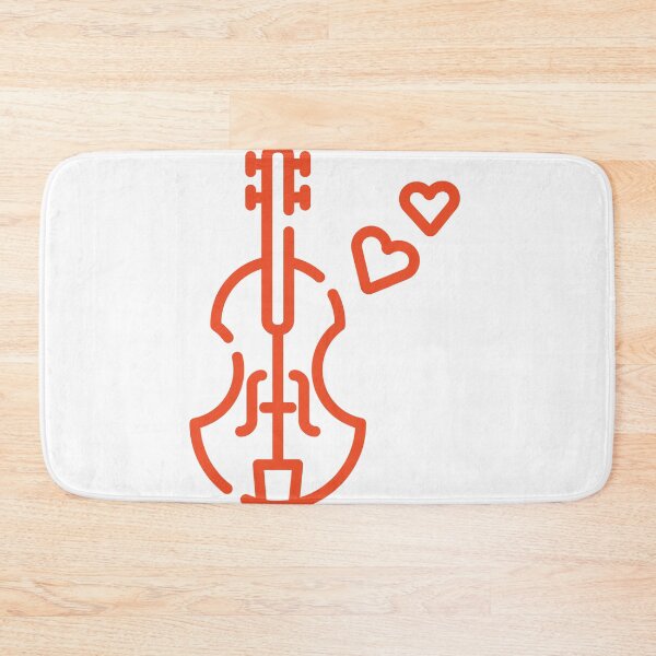 Item preview, Minimalist Red Violin with Hearts designed and sold by CatsWCleavers.