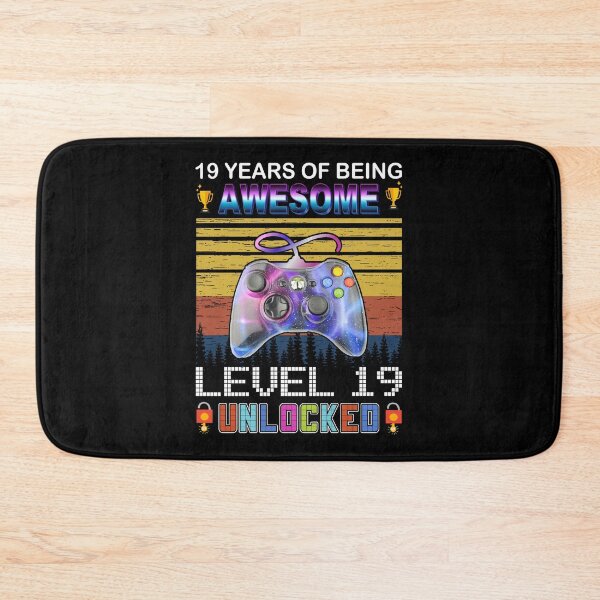 Item preview, 19 Years Of Being Awesome Level 19 Unlocked Gamer designed and sold by PansyBoyd.