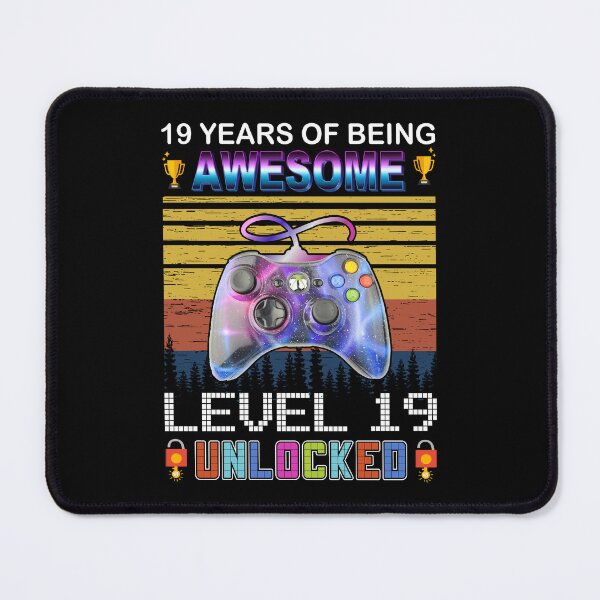 Item preview, 19 Years Of Being Awesome Level 19 Unlocked Gamer designed and sold by PansyBoyd.
