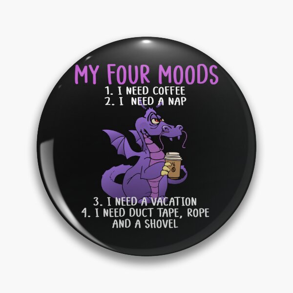 Item preview, Coffee Dragon My Four Moods I Need Coffee I Need A Nap Funny  designed and sold by alenaz.