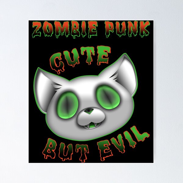 Zombie Kitten Poster by Bratak