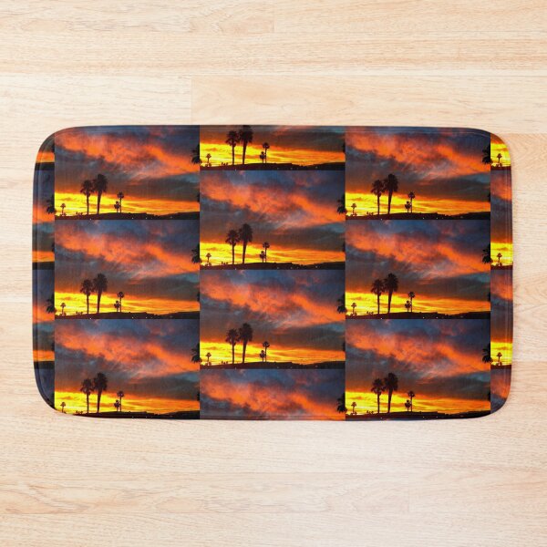 Item preview,  Red hot Palm treesSunset landscape by Iritof designed and sold by iritof.