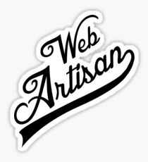 web artisan black Sticker