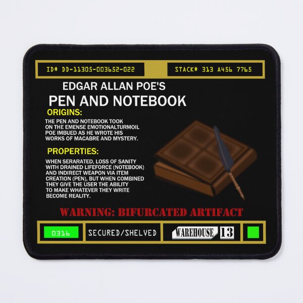 Item preview, Edgar Allan Poe's Pen and Notebook designed and sold by SushiSempai.