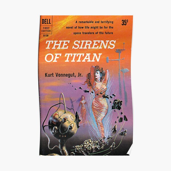 The Sirens of Titan by Kurt Vonnegut - Siren Cover Poster