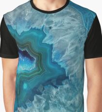 Camiseta gráfica Teal Druzy Agate Quartz