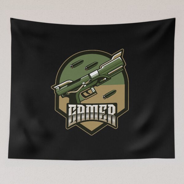 Item preview, Gamer with Short Gun Weapon designed and sold by PRIVARSHU.