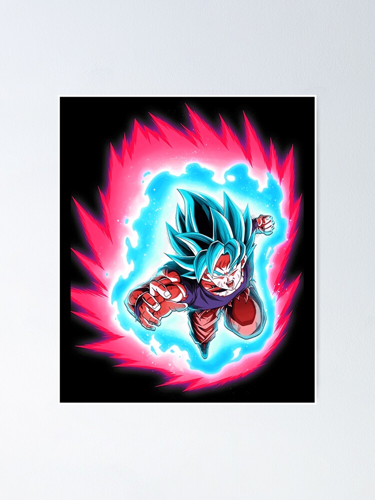 Dragon Ball Super Poster Goku SSJ Blue Kaioken Collage 12in x 18in