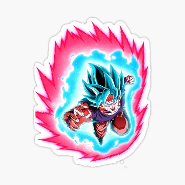 goku super saiyan blue kaioken Sticker for Sale by DanySikan