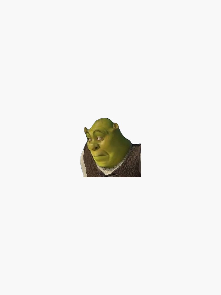 Shrek meme sticker Art Board Print for Sale by kha02