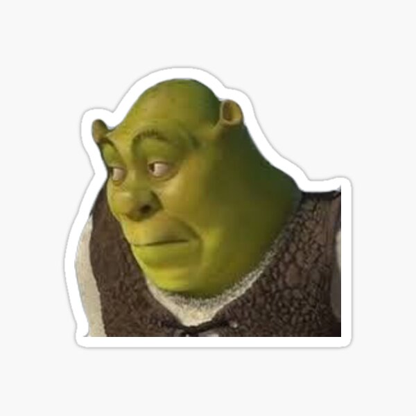 Cara Shrek Meme Stickers for Sale